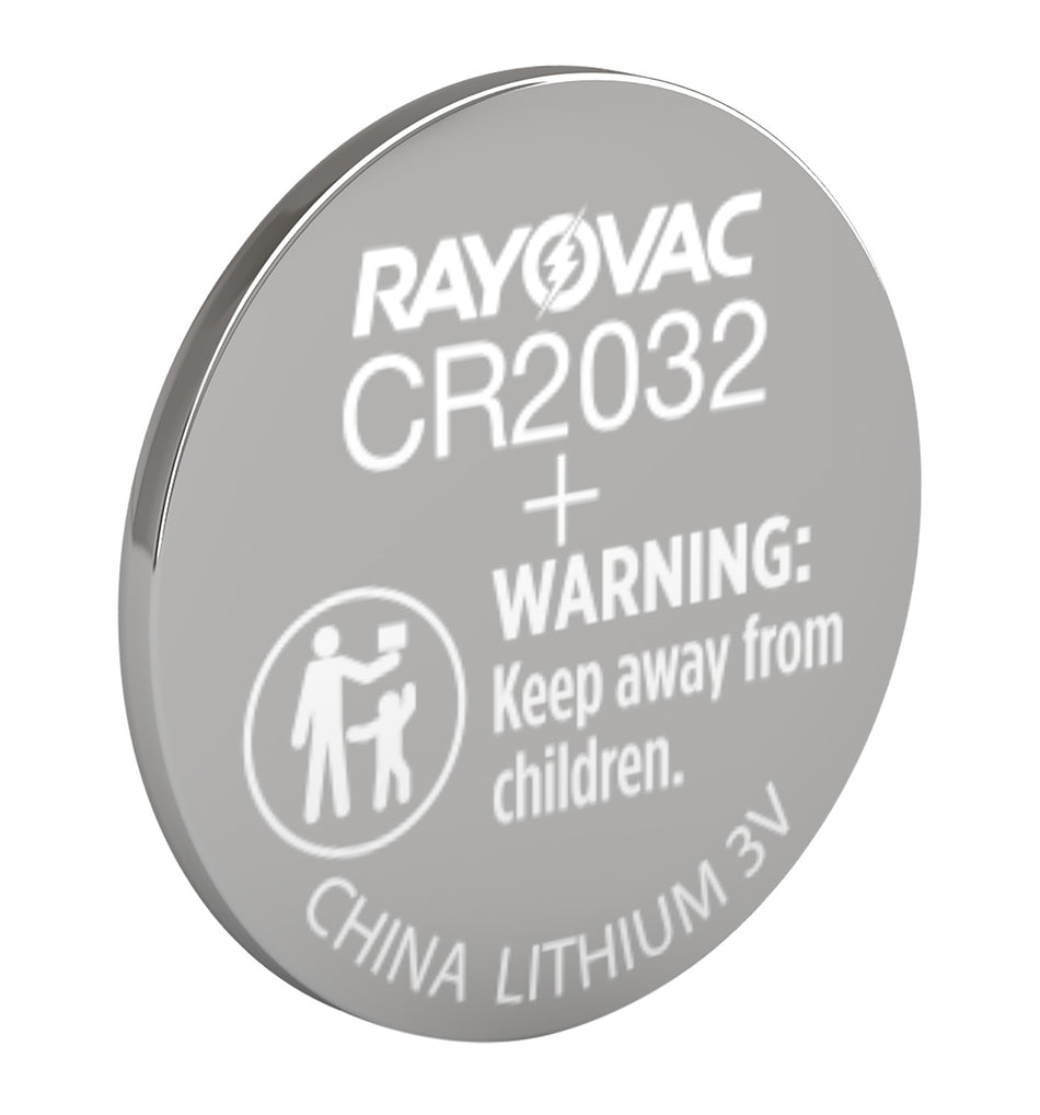 Rayovac CR2032 3V Lithium Coin Cell Battery for Key Fobs and Remotes