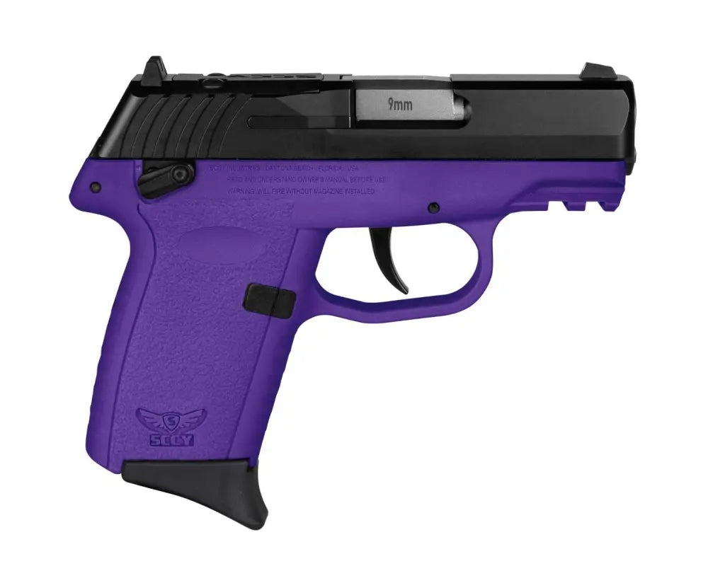 SCCY CPX1CBPURDRG3 9MM PST BL/PURP GRP D/S SAFETY