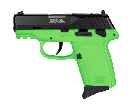 SCCY CPX1CBLGRDRG3 9MM PST BL/LIME GRP D/S SAFETY