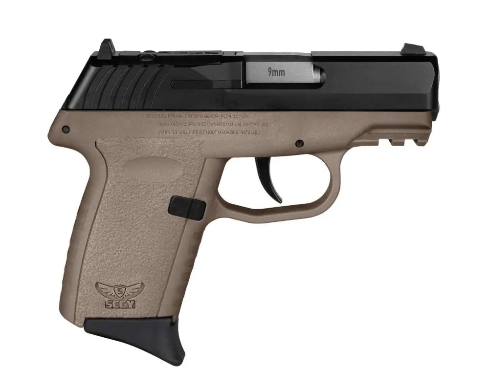 SCCY CPX2CBDERDRG3 9MM PST BL/FDE GRP NO SAFETY