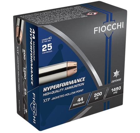 Fiocchi Hyperformance Hornady XTP Hollow Point 200 Grain .44 Magnum 1490 fps 762344710594