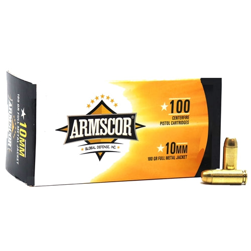Armscor 10mm Auto Competition Value Pack 180 grain Full Metal Jacket ammunition