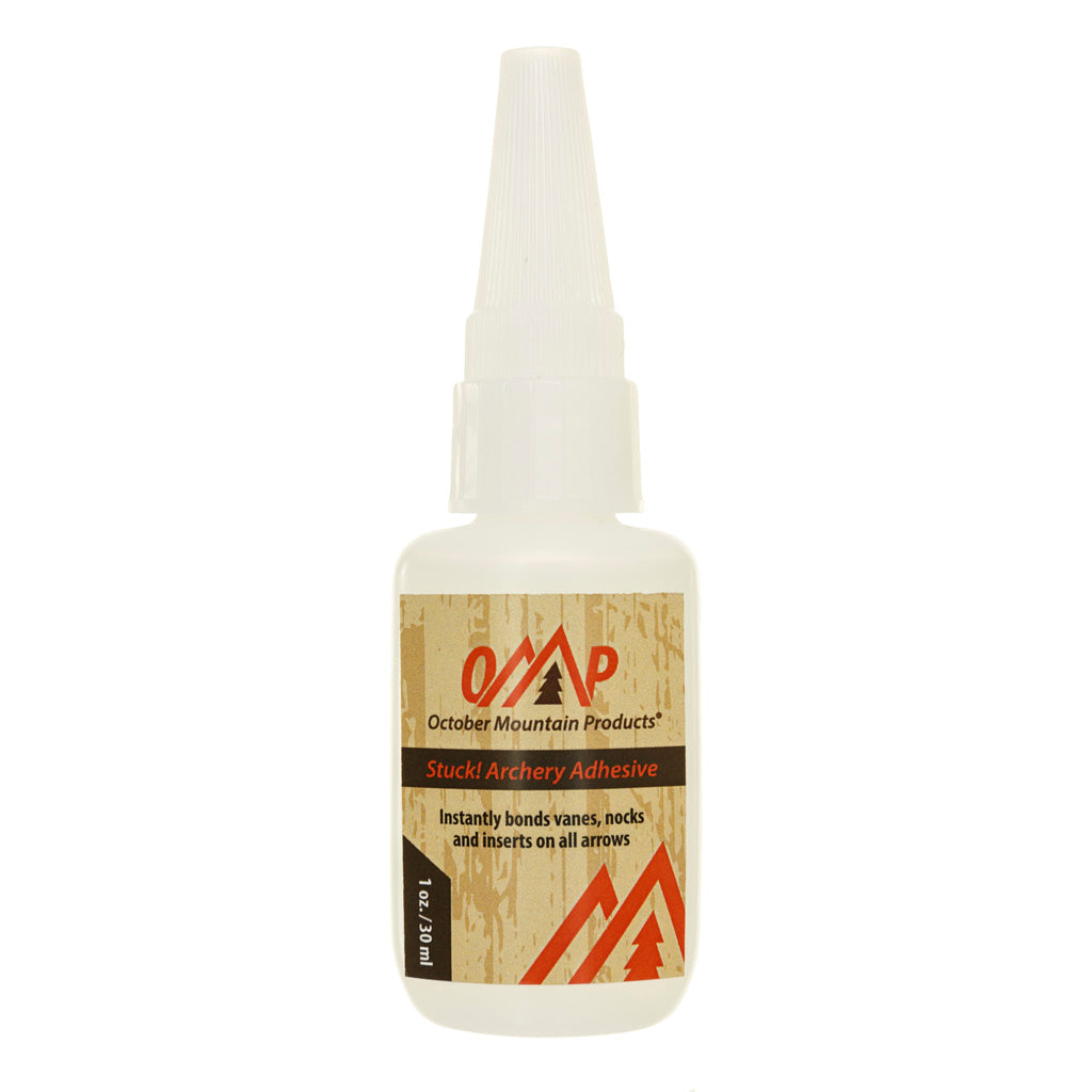 October Mountain STUCK Arrow Fletching Adhesive Glue 1 Ounce
