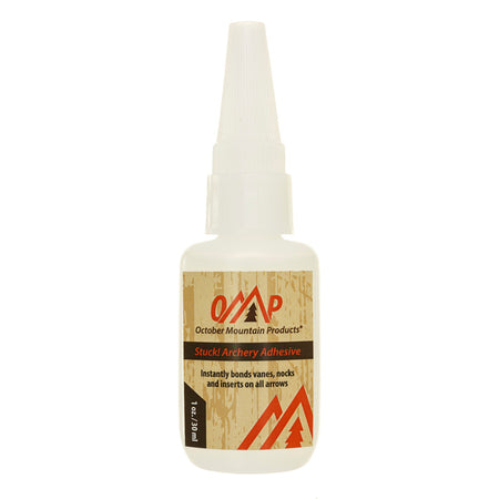 October Mountain STUCK Arrow Fletching Adhesive Glue 1 Ounce