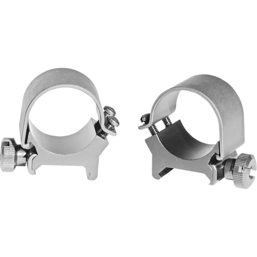Weaver 1 Inch Medium Detachable Top Mount Scope Rings Silver