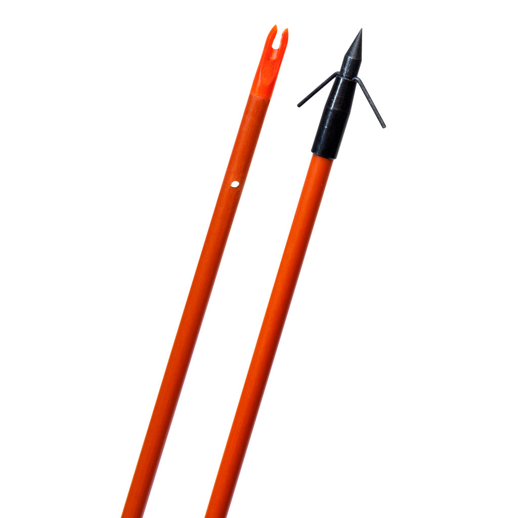 Fin Finder Raider Bowfishing Arrow with Typhoon Point Orange
