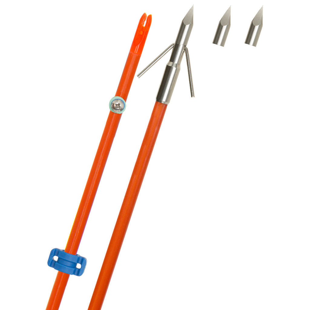 Fin Finder Raider Pro Bowfishing Arrow with Riptide Point Orange