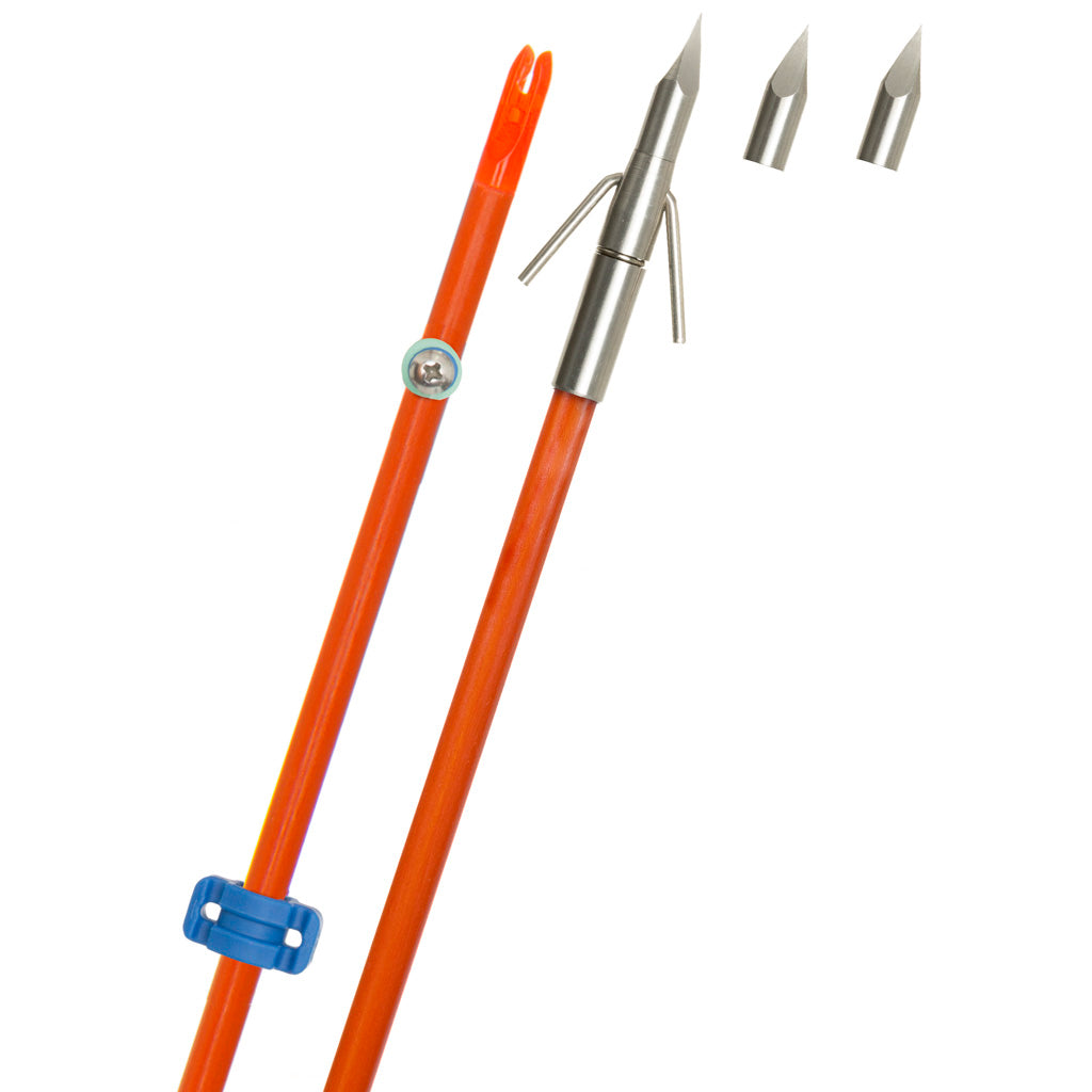Fin Finder Raider Pro Bowfishing Arrow with Riptide Pro Point Orange