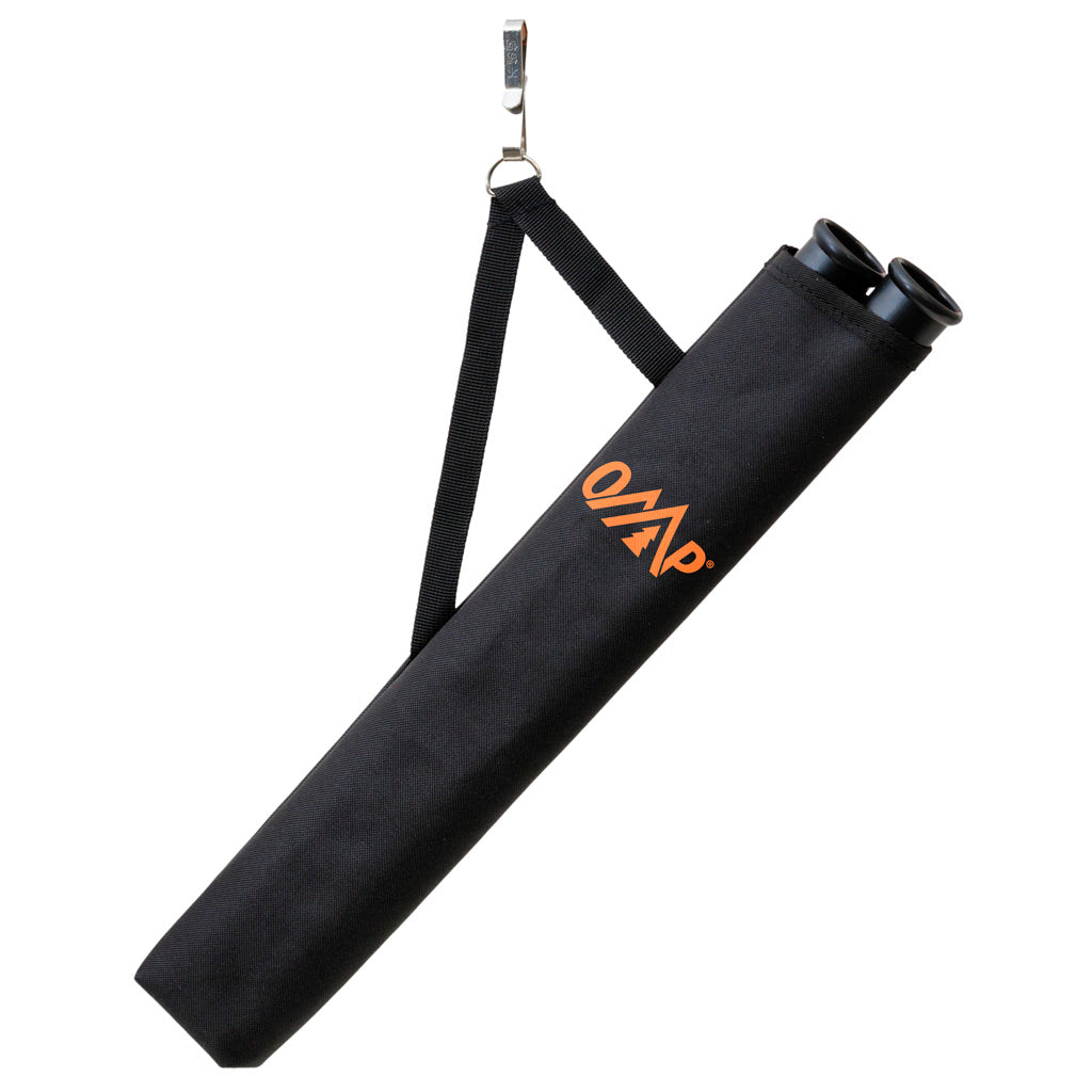 October Mountain Black 2-Tube Hip Quiver for RH/LH Archers