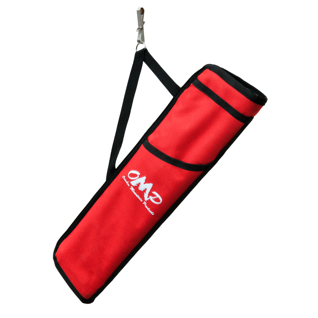 October Mountain Red 3-Tube Hip Quiver for RH/LH Archers