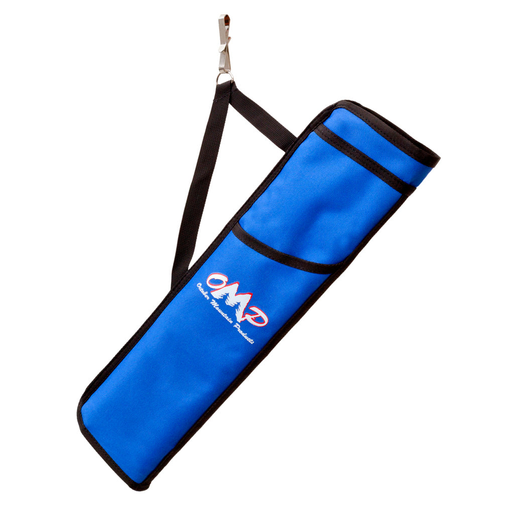 October Mountain Blue 3-Tube Hip Quiver for RH/LH Archers