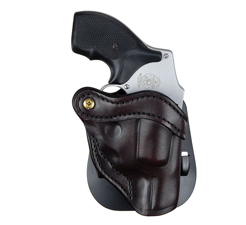 1791 Gunleather OWB Paddle Revolver Holster Small Frame Sz 1 Signature Brown RH