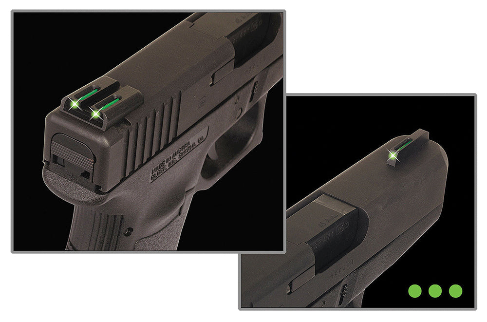 TruGlo TFO TG131MPT Green Tritium Fiber Optic Front Yellow Rear Sight S&W M&P SD9 SD40