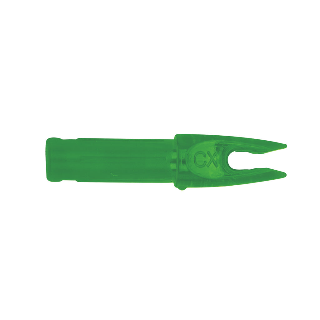 Carbon Express TCX Nocks for PileDriver Pass Thru Green 12 pk.