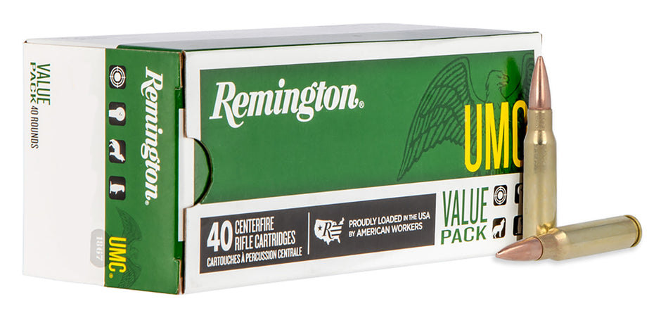 Remington UMC Value Pack Full Metal Jacket 150 Grain .308 Win / 7.62x51mm 2820 fps 047700403106