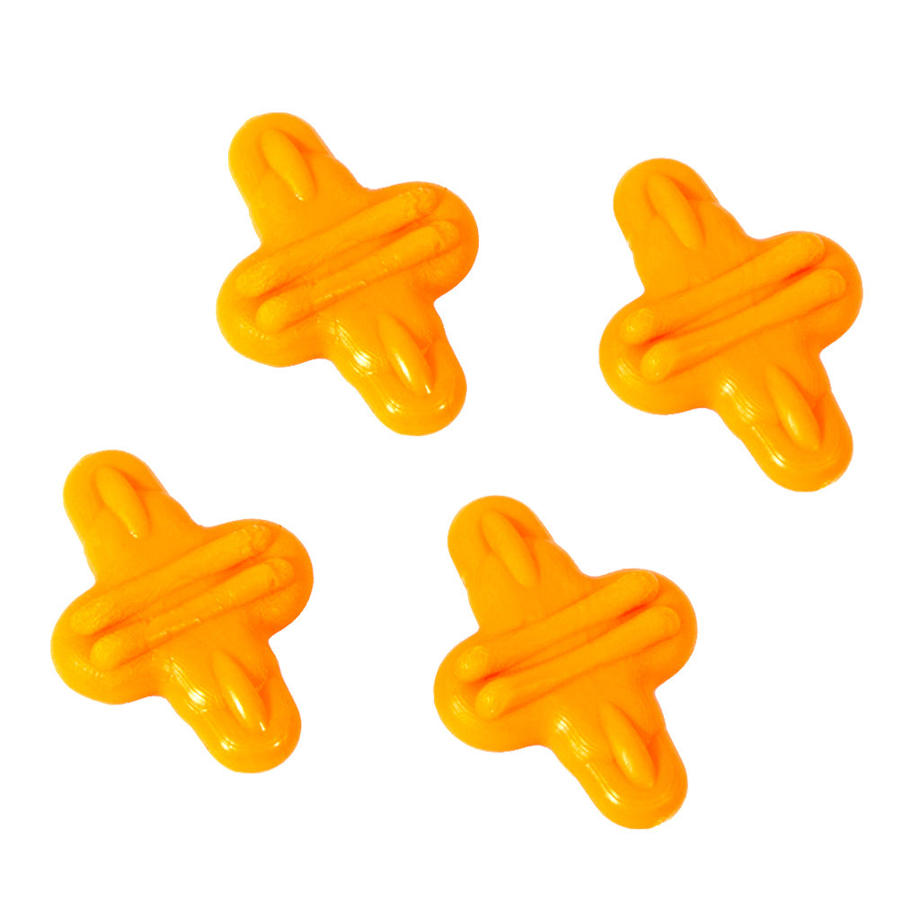 Limbsaver Everlast String Noise Dampener Leech Orange, Pack of 4