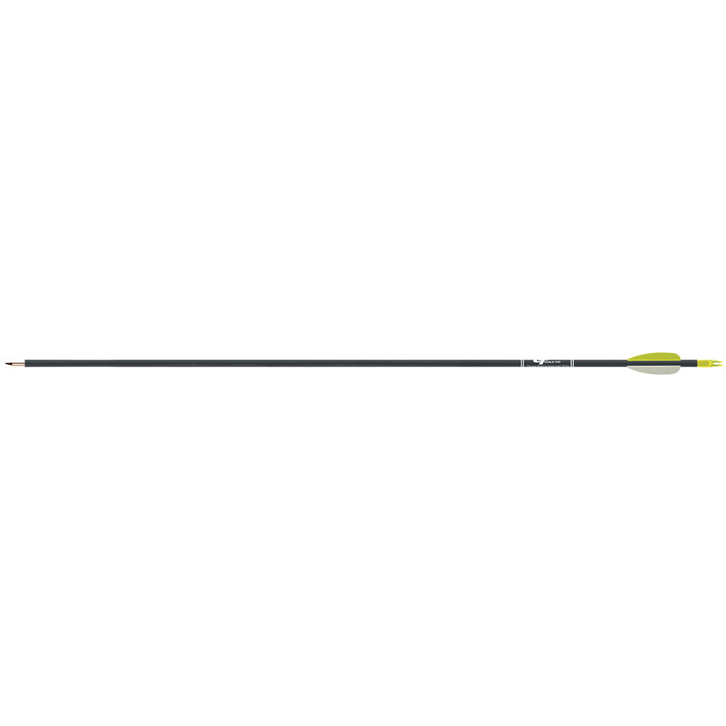 Gold Tip Fiberglass Pre-Fletched Arrows Black, 12 Pack