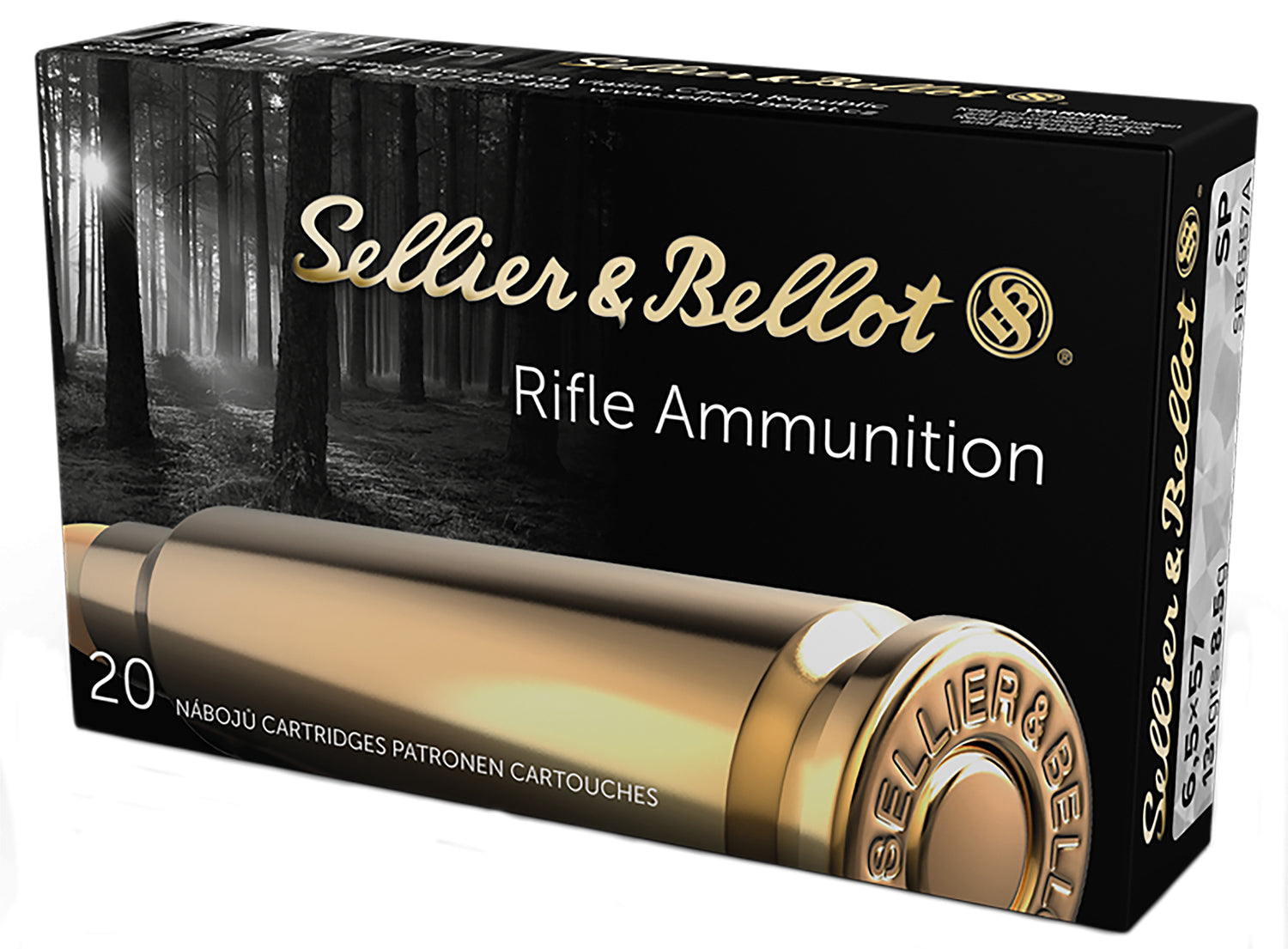 Sellier & Bellot (S&B)  Soft Point 131 Grain 6.5×57mm Mauser 2543 fps 754908512423