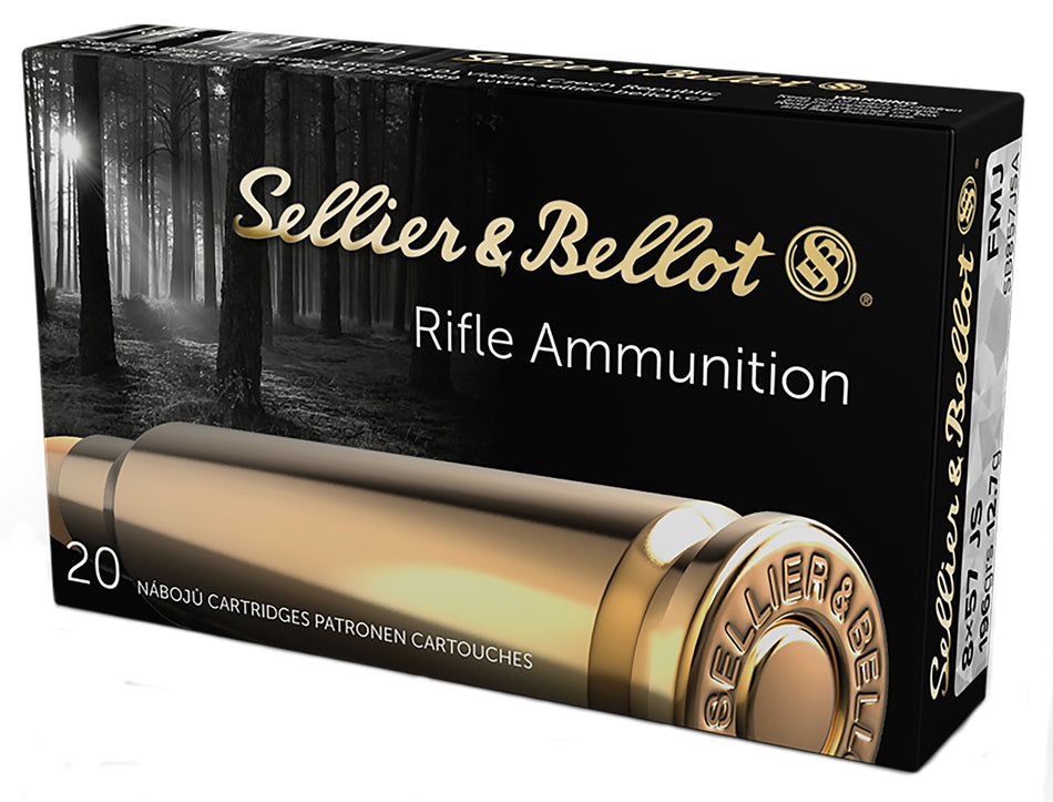 Sellier and Bellot 8mm Mauser Rifle 196 grain Full Metal Jacket ammunition