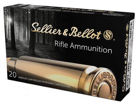 Sellier and Bellot 8mm Mauser Rimmed for Single Shot Only 196 grain Soft Point Cut Through Edge ammunition