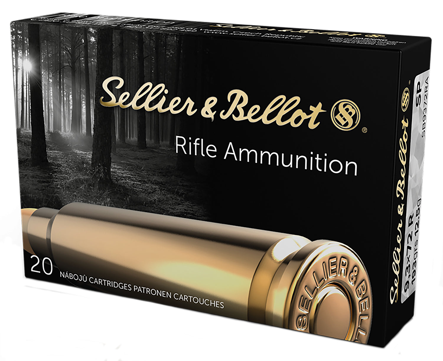 Sellier & Bellot (S&B)  Soft Point 193 Grain 9.3x72mmR 2005 fps 754908510658