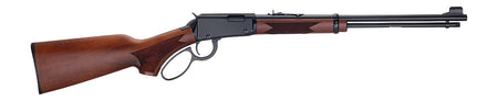 Henry H001PG22M Western 22 WMR 12+1 18.50" Blued Round Barrel, Black Aluminum Grooved Receiver, American Walnut Fixed w/Pistol Grip Stock