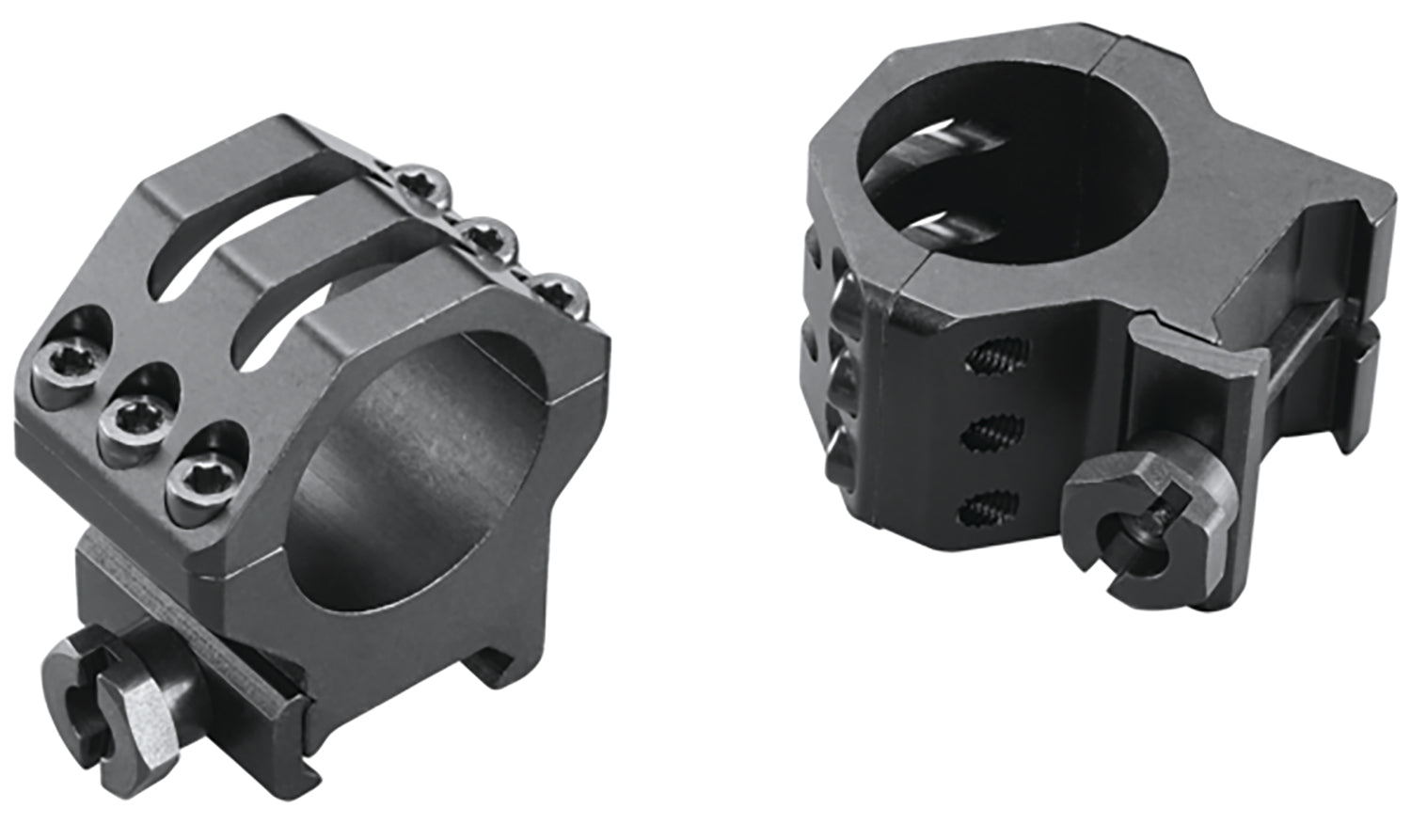Weaver 48350 Tactical Skeleton Rings Matte Black 1 Inch High