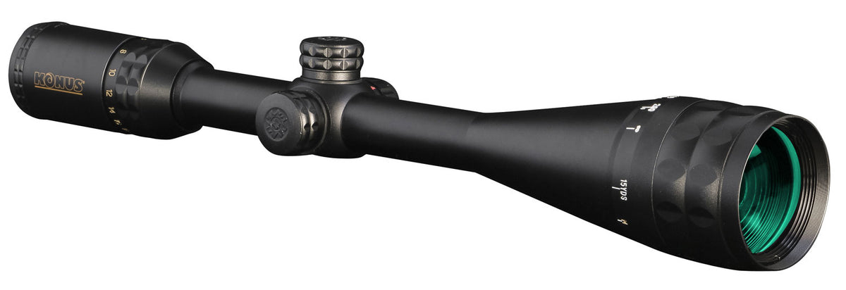 Konus 7274 KonusPro-Plus 1" Tube 6-24x50mm AO Dual Illuminated Engraved Crosshair w/ Dot Reticle Riflescope
