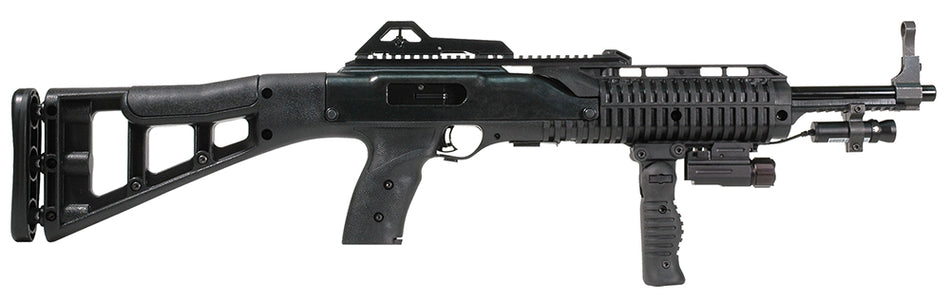 Hi-Point 995FGFLLAZTS 995TS Carbine 9mm Luger 16.50" 10+1 Black All Weather Molded Stock W/Forward Folding Grip, Weapon-Mounted Flashlight and Laser
