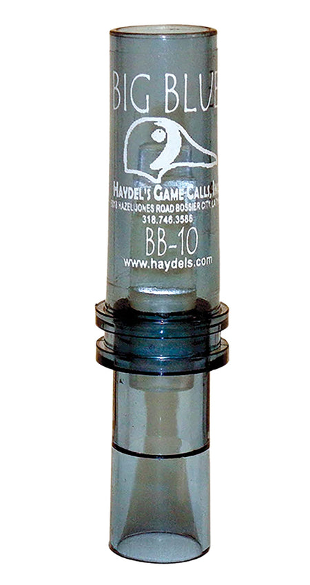 Haydel's BB10 Double Mylar Reed Teal Call - Clear Acrylic
