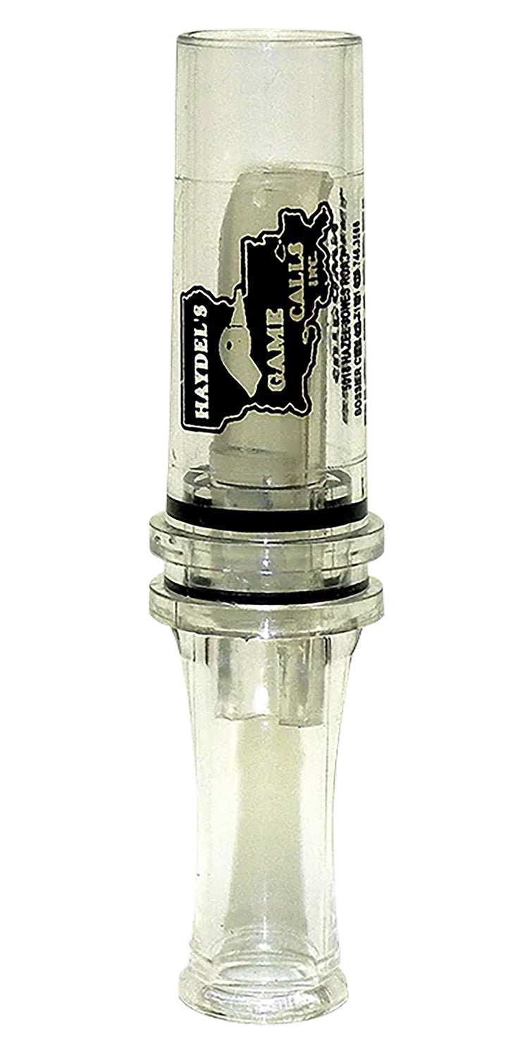 Haydel's BC10 Big Barreled Mallard Duck Hunting Call Clear Plastic