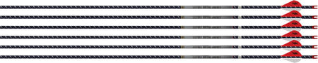 Easton FMJ 4MM 340 Arrows with 2" Blazer Vanes - 6 Pack
