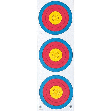 Maple Leaf World Archery 3-Spot Vertical Target Faces 25 pk.