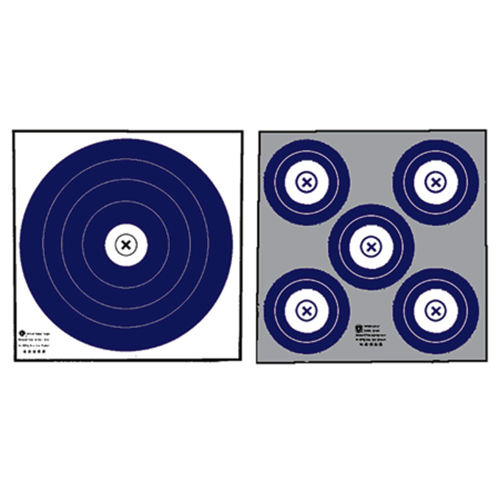 Maple Leaf NFAA Indoor Reversible Single/Five-Spot Archery Target Face 100-Pack