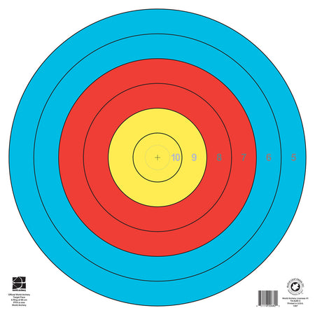 Maple Leaf World Archery FITA 6-Ring 80 cm Inner Rings Target Face Single Pack
