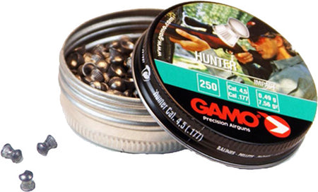 Gamo 177 Caliber Hunter Pellets 7.56 Grains 250pk Tin