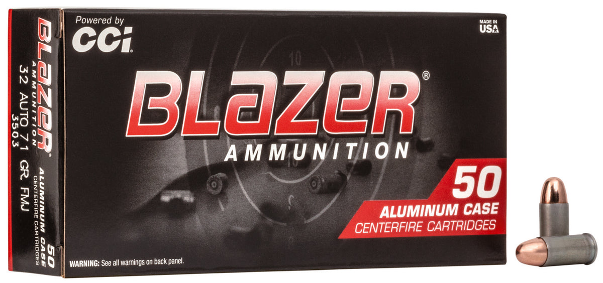 Blazer Aluminum Total Metal Jacket 71 Grain .32 ACP 900 fps 076683035035