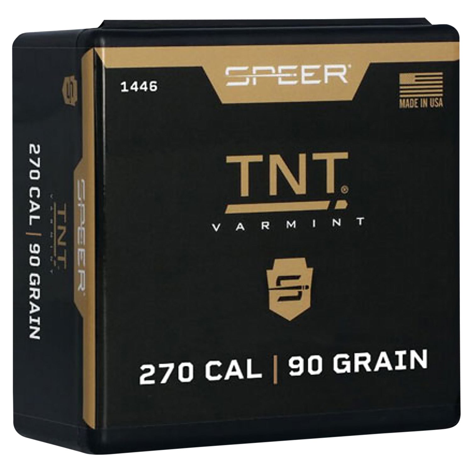 Speer 1446 TNT .270 Caliber .277 Diameter 90 Grain HP Reloading Bullets 100/Box