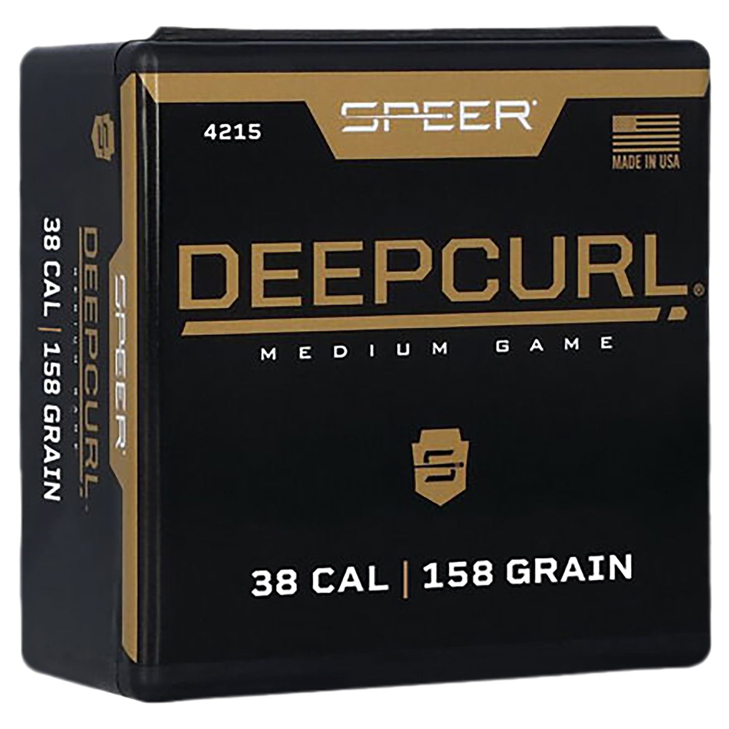 Speer 4215 DeepCurl .38 Caliber 158 Grain HP Reloading Bullets 100/Box