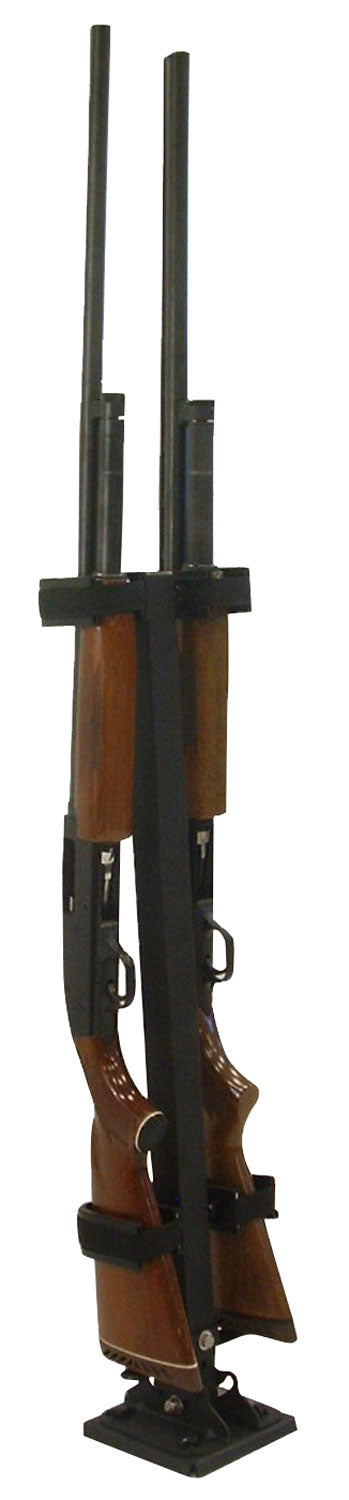 Rugged Gear 10082 UTV Floor Mount Gun Holder 2 Rifle/Shotgun Metal Black