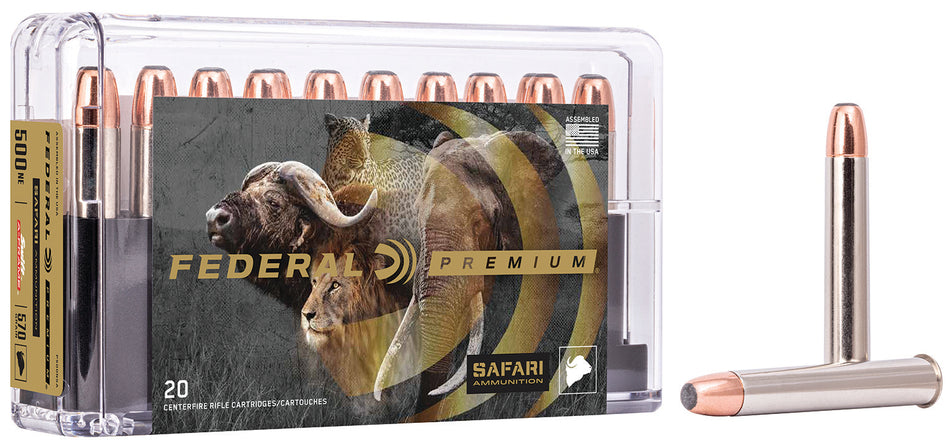 Federal .500 Nitro Express Premium Safari Cape-Shok 570 grain Swift A Frame ammunition