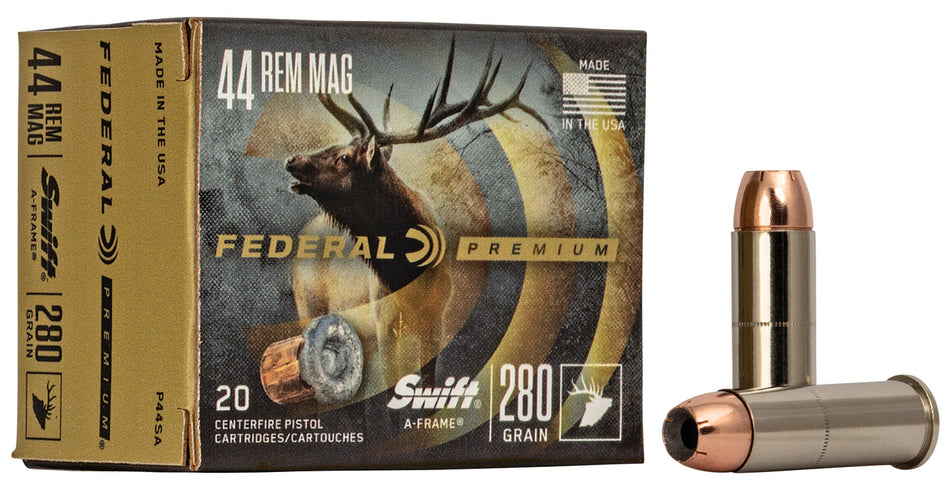Federal Premium Swift A Frame 280 Grain .44 Magnum 1170 fps 029465061234