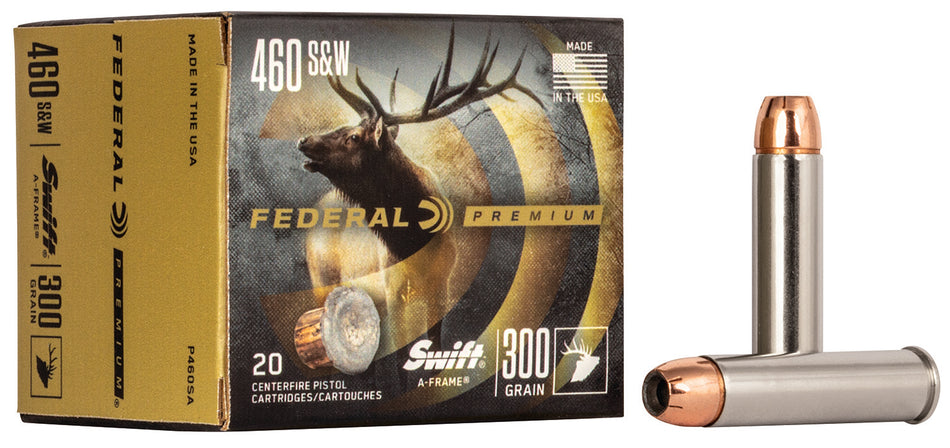 Federal Premium Swift A Frame 300 Grain .460 S&W Mag 1750 fps 029465061159