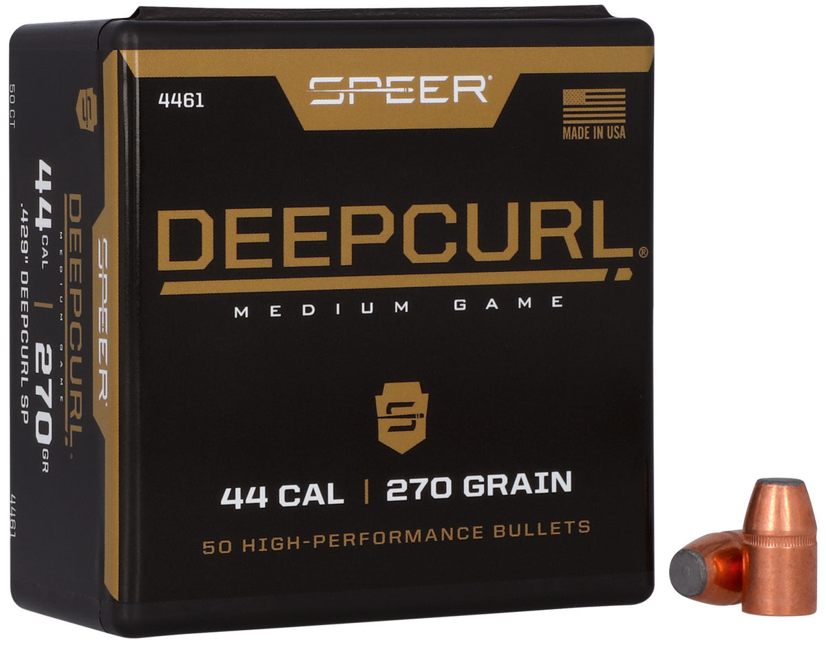 Speer DeepCurl 44 Caliber 270 Grain Soft Point Component Bullets 50/Box