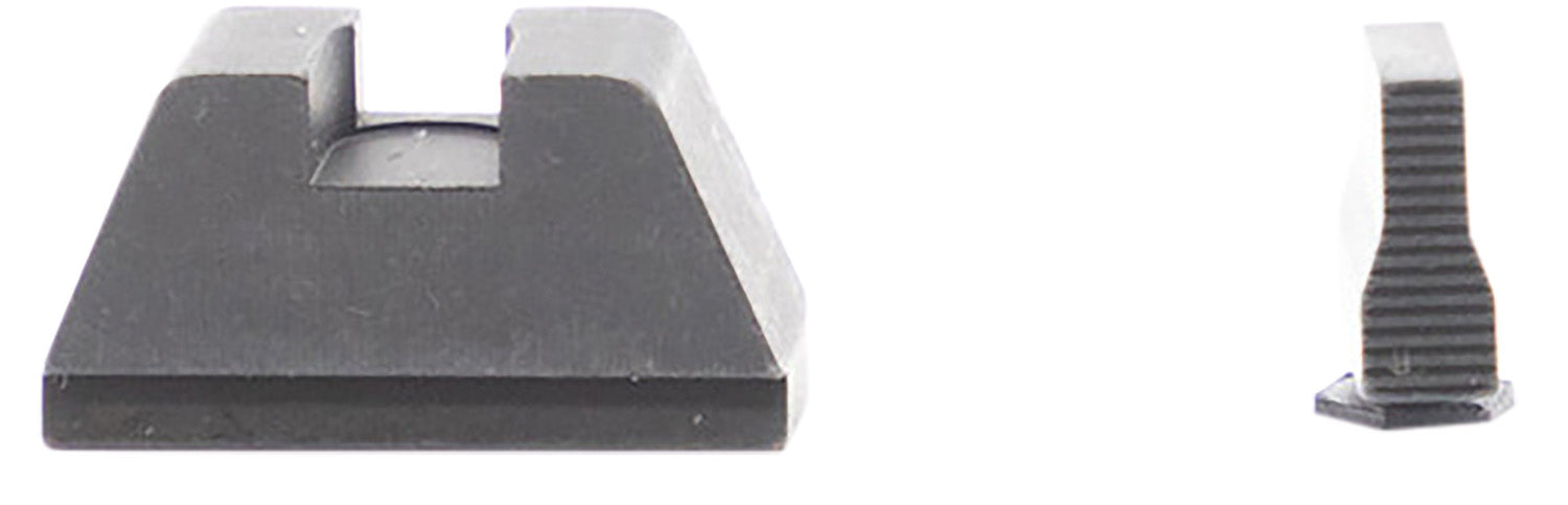 AmeriGlo GL429 Tall Co-Witness Sight Set for All Glock Models - Black Serrated/Flat Black
