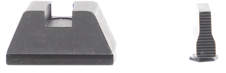 AmeriGlo GL429 Tall Co-Witness Sight Set for All Glock Models - Black Serrated/Flat Black