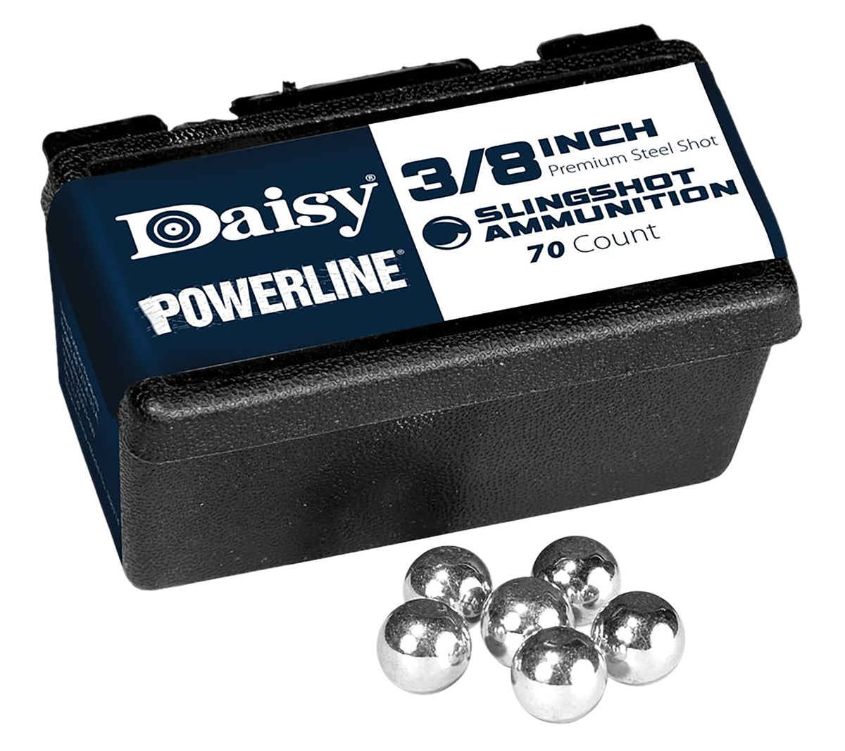 Daisy PowerLine 3/8 Inch Steel Slingshot Shot 70 Per Package