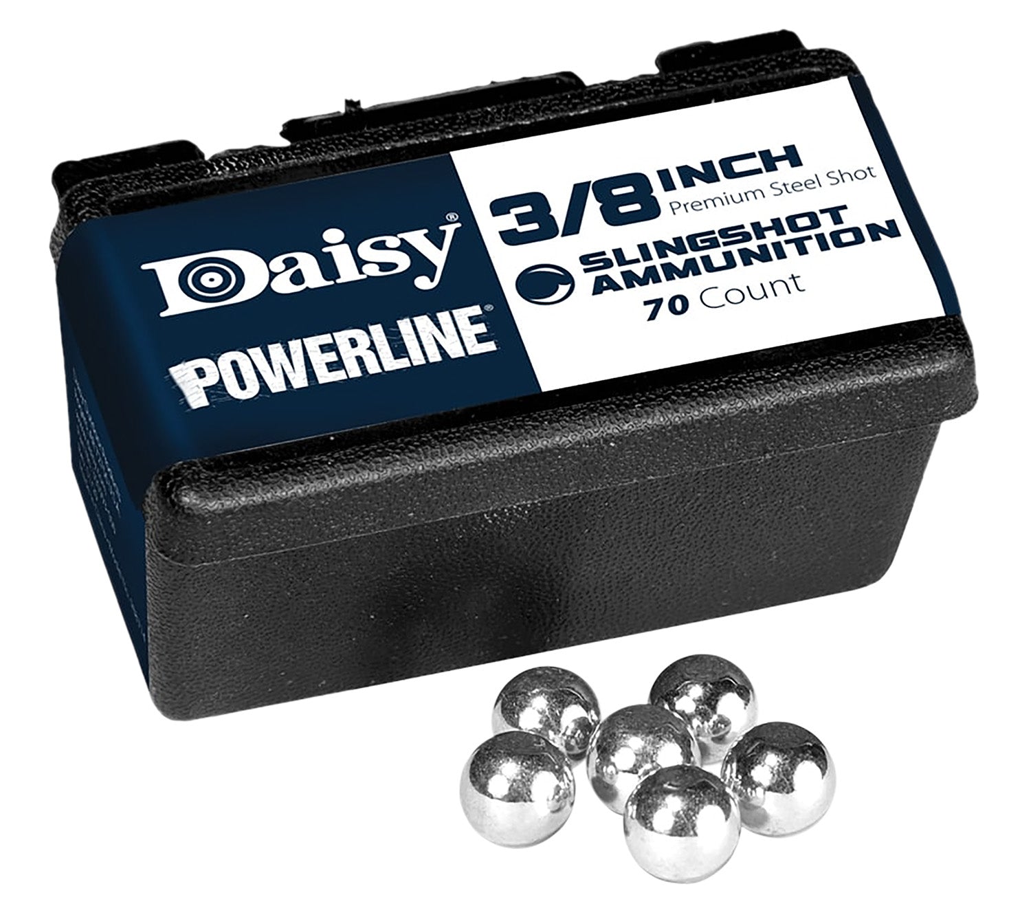 Daisy PowerLine 3/8 Inch Steel Slingshot Shot 70 Per Package