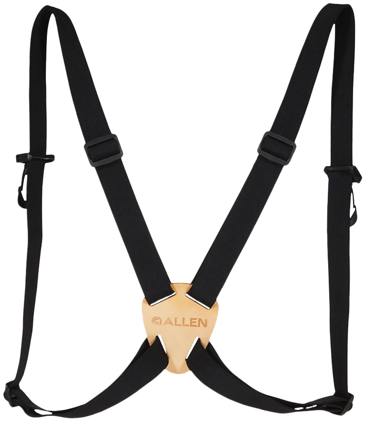 Allen 199 Adjustable Elastic Binocular Strap 1.25 Inch, Black, Includes Extra Ring