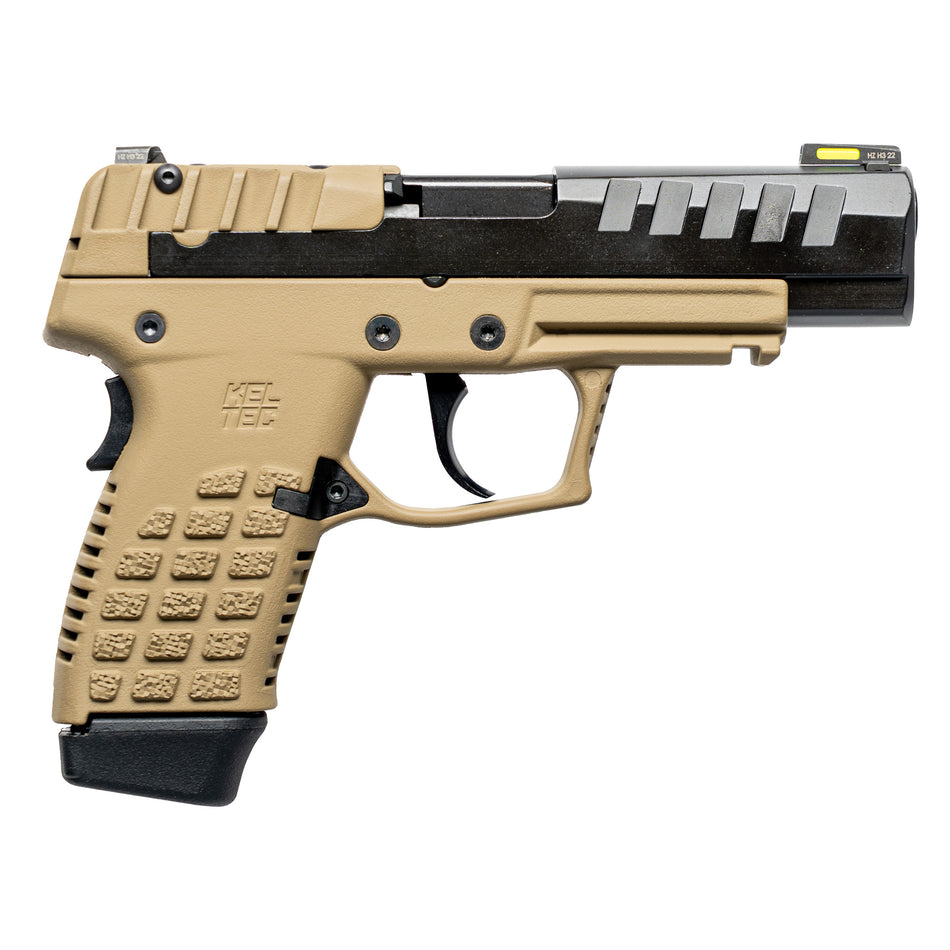 P15 9MM 15+1 BLK/TAN BLACK SLIDE/TAN FRAME